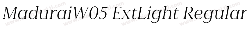 MaduraiW05 ExtLight Regular字体转换